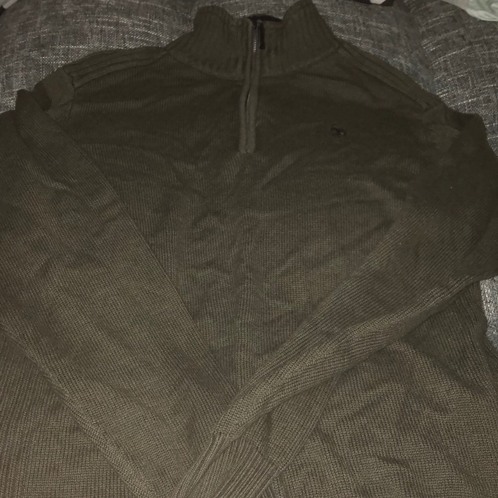 Green US Polo Association Quarter-Zip